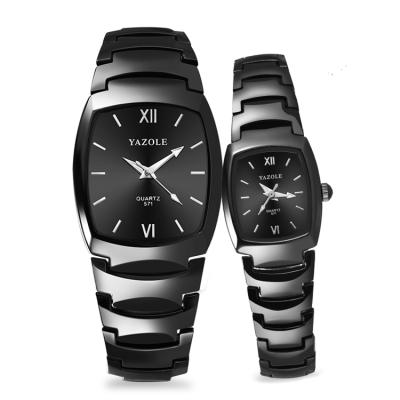 China 571 Brand New Waterproof Yazole Watch Men And Women Lovers' Quartz Watches Fashion Watches Ladies Couple Clocks 2 Pieces for sale