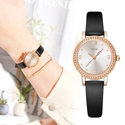 China Yaazole shock resistant 2021 new C006 fashion ladies complete rhinestone watch quartz ladies gift luxury leather watch for sale