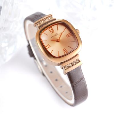 China Yazole Shock Resistant 2021 NEW C011 Fashion Ladies Watch Rhinestone Superior Luxury Leather Wristwatches Quartz Women Watch Square Dial Gift Watch for sale