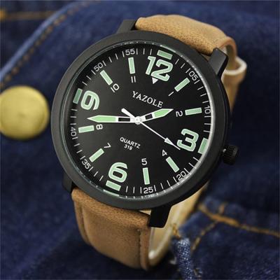 China Yazole Luminous 319 2021 Luminous Watch Men Brand Fashion Luxury Sports Watches Male Clock Quartz Watch Relogio Masculino Time for sale