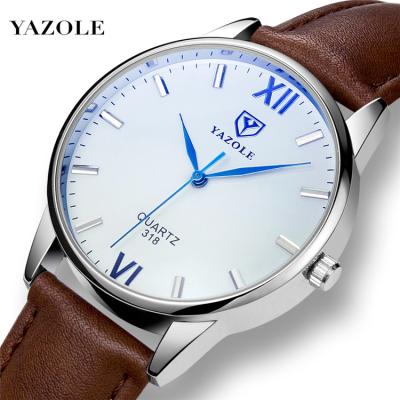 China Yazole 318 Luxury Famous Men's Wristwatch Clock Quartz Male Watch Relogio Masculino for sale