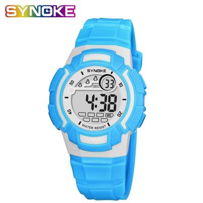 China SYNOKE Alarm Silicone Children's Watch Boy Watches Colorful Digital 50M Waterproof Child Gift relogio infantil menino for sale