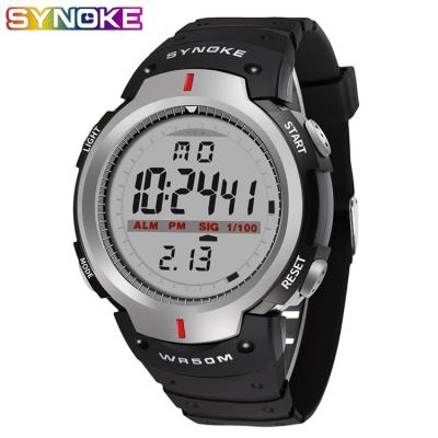 China Waterproof Male Clock Relojes Hombre 2020 Montre Homme Alarm Sports Wristwatches Date SYNOKE Men Digital Watch Auto Life LED Display for sale