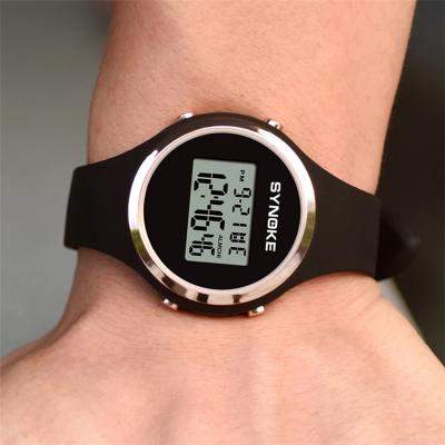 China Men's Watch 50M Waterproof Rubber Band Thin Digital Watch SYNOKE Alarm Watch Sport Watches For Women relogio de masculino reloj for sale