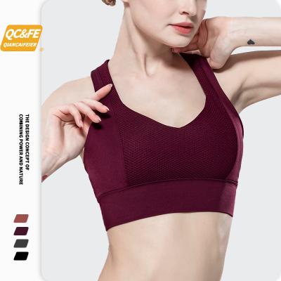 China New Antibacterial Breathable High Elastic Cross Quick-drying Yoga Sports Gathered Back Sexy 