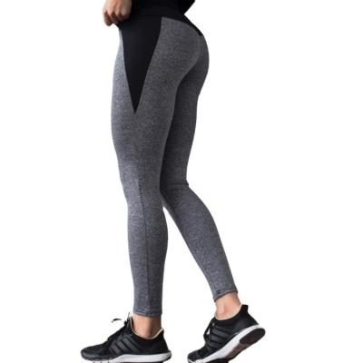 China Hot Selling Contrast Color Lift Fitness Sports Yoga Slim Gaiters Women's Breathable Hip Pants for sale