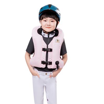 China Breathable Certified Pink Oxford Cloth Kids Airbag Vest Motorcycle Fashion Safety Vest for sale