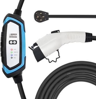 China BougeRV Level 2 EV Charger, 240V 32Amp 25 Feet Charging NEMA14-50 Cable From Plug, Portable EVSE Electric Vehicle Charger BS-PCD054 for sale