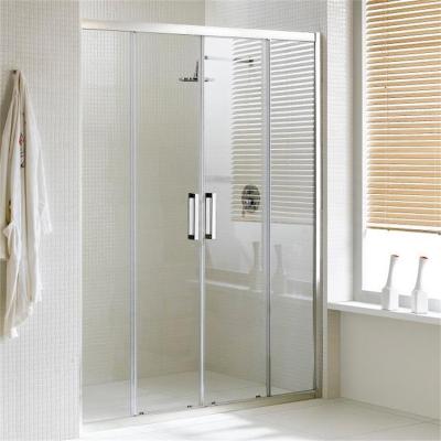 China Modern Luxury Easy Clean Glass Door 1400mm Sliding Shower Enclosure Compartment Bathroom 6mm Shower Door en venta