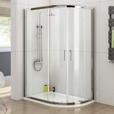 China 1000 x 800 Good Modern Quadrant 6mm Sliding Glass Shower Enclosure With Tray +Deodorant Drainage en venta