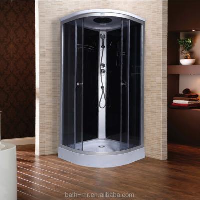 China Modern Low Tray Shower Cubicle Bathtub Shower Enclosure Glass Position Shower With Base for sale