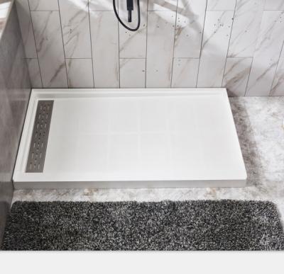 China Multiple sizes available Modern smc solid shower tray 48*32 for sale