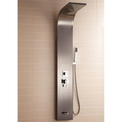 China Modern Stainless Steel Shower Panel Tower System Rainfall Waterfall Shower Head Rain Massage System Shower Panel en venta