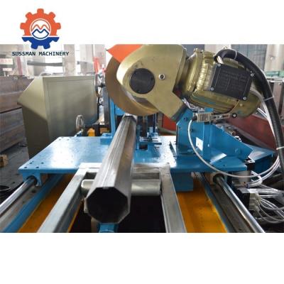 China Hotels 70mm Diameter 0.8-1.2mm Thickness Octagonal Shutter Door Pipe Shaft Roll Forming Machine for sale