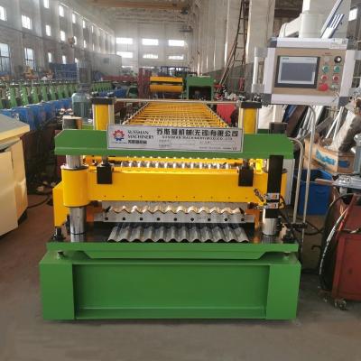 China Building Material Shops 0.12mm-0.3mm Thickness Corrugated Roof Roll Forming Machine Metal Sheet Panel Roll Forming Machine for sale