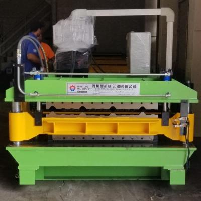 China Building Material Shops Chili Galvanized PV4 And Double Layer Corrugated Roof Panel Roll Forming Machine for sale