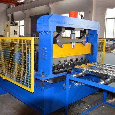 China Building Material Shops 0.7-1.2MM Thickness Floor Structure Composite Steel Concrete Decking Roll Forming Machine For Multi-Rise Buildings for sale