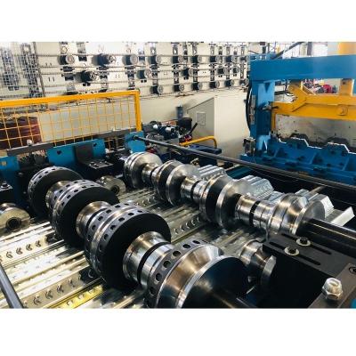 China Hot Sale Hotels CE Certificate 0-30 Meters / Min Deck Floor Roll Forming Machine With Servo After Cutting for sale