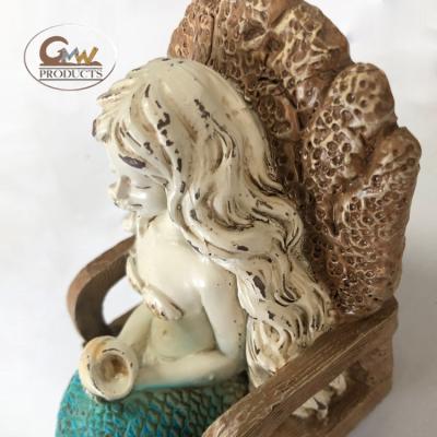 China Home decor hot sale hand-painting resin mermaid hook suitable for home decoration for sale