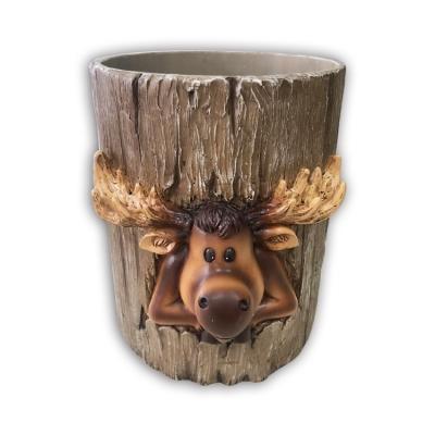 China Other Factory Direct Sales Animal Resin Opens Resin Deer Basket For Home Decorative for sale