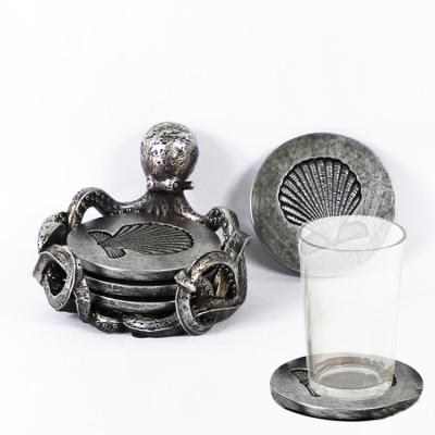 China Other Chinese High Quality Resin Octopus Coaster Drink Coaster For Living And Dining Table for sale