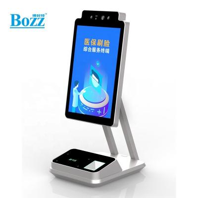 China Metal Bozz Face Recognition Payment Desktop Device with IC Card Reader Barcode Scanner for sale