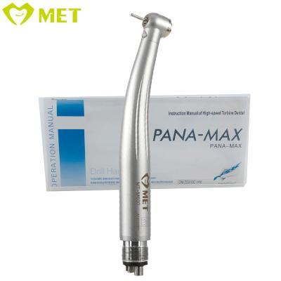 China Teeth Dental Treatment Instruments LED High Speed ​​Air Turbine Self-powered Standard Handpiece 2 Holes for sale