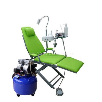 China Good quality metal mobile folding portable dental chair with cheap price for sale