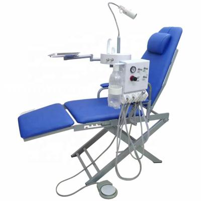 China Meite Factory Supply Plastic Medical Dental Portable Chair Unit Mobile Folding Chair With Led Light Working for sale