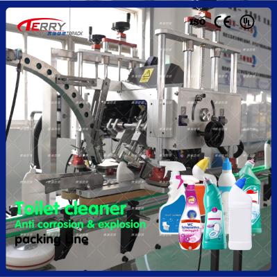 China Single Row 14 Heads Servo Liquid Filling Chemical Packaging Machine for sale