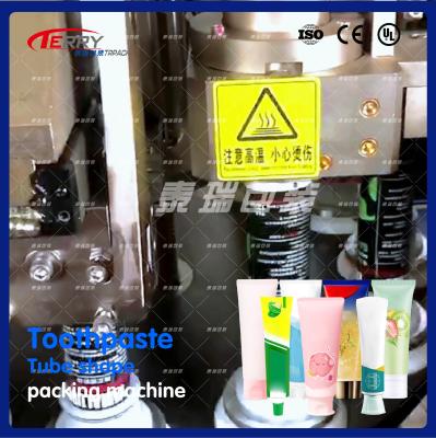 China 60-100 flessen/min Tandpasta Verpakkingsmachine Aluminiumbuis Volledigings- en afdichtingsmachine Te koop