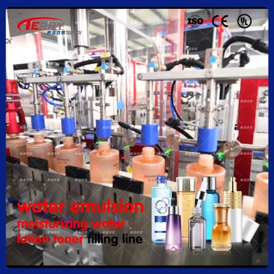 China 6 Heads Cosmetics Filling Machine Lotion Bottle Filler PLC Control for sale