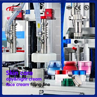 China Face Cream Automatic Jars Sealing Machine Filler And Sealer 0.6-0.8Mpa for sale