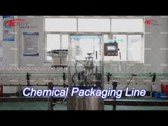 Chemical Packaging Line for Bathroom Cleaner WC Schiumattiva Candeggina Filling Packing Machine