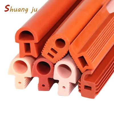 China Custom Solar Photovoltaic Panels High Temperature Resistance Extruded Silicone Rubber Sealing Strips for sale