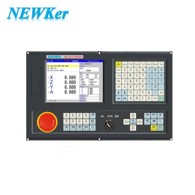 China NEWKer CNC factory low turning lathe and center price promote reduction products CNC servo system 4 axis for industrial modification for sale