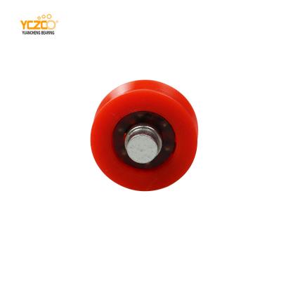 China Traditional U Groove Nylon Sliding Door Hanging Bearing Roller For Sliding Door Cabinet Rolling Lock for sale