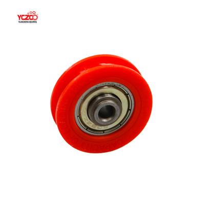 China Modern Hot Selling Nylon Sliding U Groove Door Drawer Roller Wheel for sale