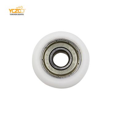 China YCZCO 30mm Traditional Aluminum Profile Door Bottom Flange Roller With Needle Bearing for sale