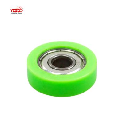 China Traditional Plastic Fittings 608zz Ball Bearing Sliding Door Pulley for sale