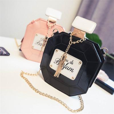 China With Chain Small Purse For Women Chain Cross - Body Bags Fashion Perfume Bottle Design Ladies Girls Mini Shoulder Purse Bag Wholesale for sale