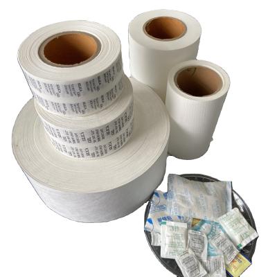 China Raincoat ; Moisture proof; Custom Logo Printed Desiccant Paper Silica Gel Nonwoven Rolls Packaging Paper for sale