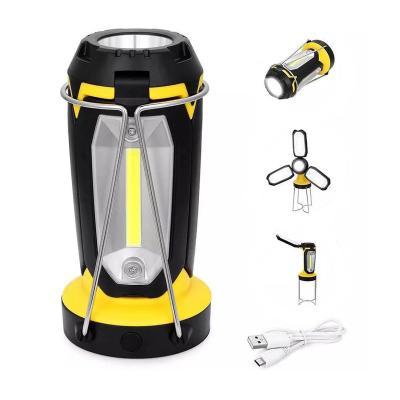 China Multi-Functional Rechargeable Portable Outdoor Lamp Work Light Flexible ABS COB Torch Work Light Multi-Angle Collapsible Lantern for sale