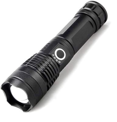 China 18650 Emergency P50 Aluminum Pocket Led Torch Manual Tactical Led Flashlight USB Mini High Power Style Rechargeable for sale