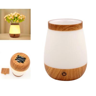 China Hot Novelty Modern USB Touch Switch Led Decorative Bedside Vase Lamp Light Led Night Light for sale