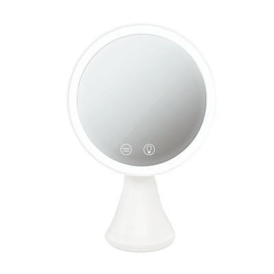 China Miriror Lamps Screen Lighted Led Touch Control Desk Lamp With Makeup Mirror For Girls With Led Light for sale