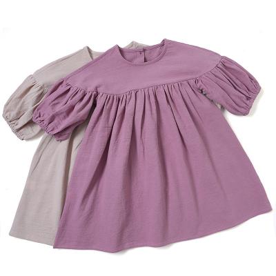 China Wearing Small Autumn Children Line A New Girls' Dress Cotton Sleeve Cotton Long Sleeve Baby Dress Fresh High Quality Anti-wrinkle for sale