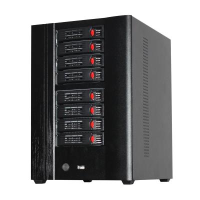 China With Fan N8 Equipped With High Quality Hot Exchange 8 Bay NAS Server Case for sale