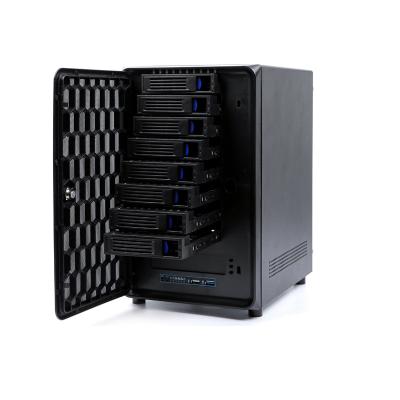 China With hot fan NAS storage server case itx 8 portable mini bay swap server chassis for cloud storage for sale