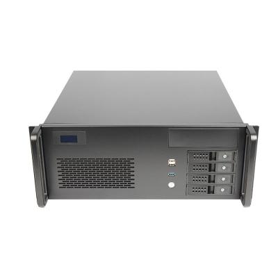 China With Fan Main Unit Cabinet 4 Bay PC Server Case With LCD Temperature Screen 4U Server Rackmount Chassis for sale